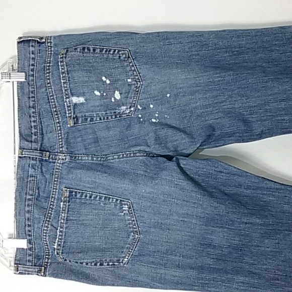 Old Navy's women's denim distressed jeans size 14 blue boy-cut - Picture 3 of 10